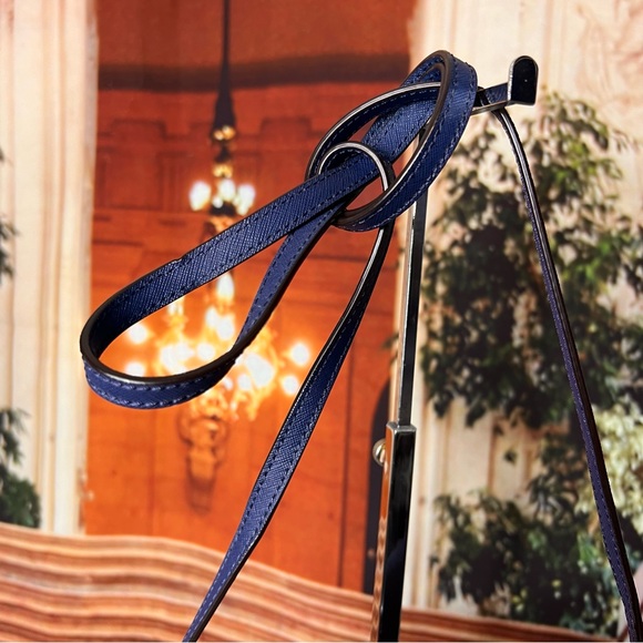 Authentic Kate Spade Navy Blue Leather Astor Court Flap Crossbody Bag excellent - Picture 10 of 15